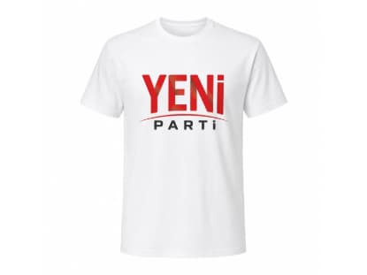 Yeni Parti Logolu %100 Pamuklu Tişört